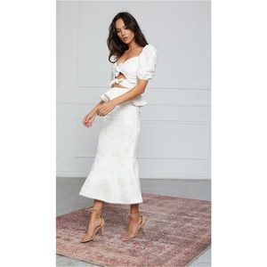 NEW V. Chapman Studio Opera Skirt + Geneva Top in Baroque Pearl